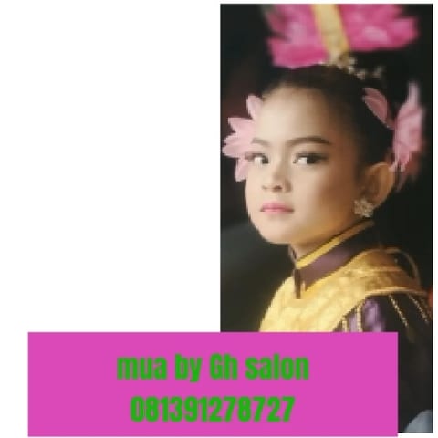Girl in Traditional Outfit and Flowers