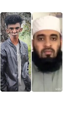 Young Man Outdoors and Older Man Indoors