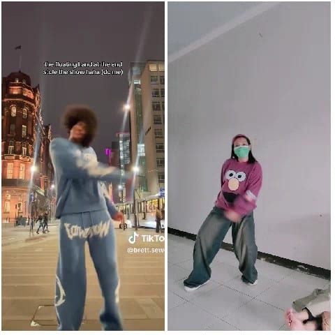 Split-Screen Dancing Outdoors and Indoors