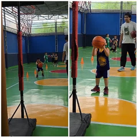 Basketball Practice with Supervision