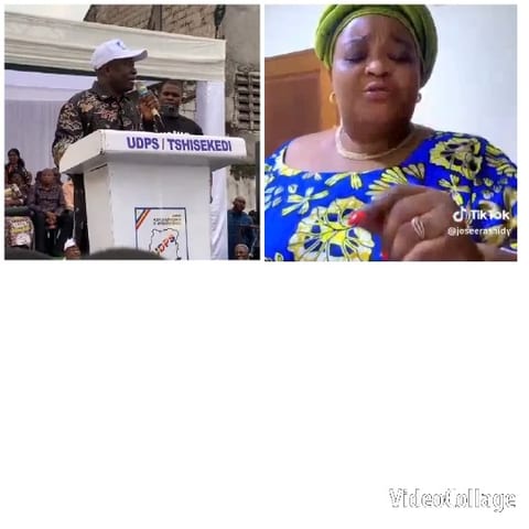 Man at Podium, Woman Speaking