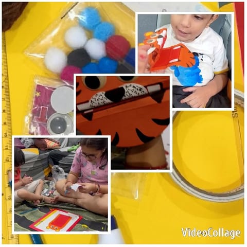 Children Engaged in Arts and Crafts