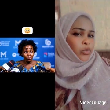 Speaking at Event, Woman in Hijab