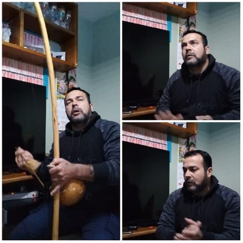 Man Playing Instrument Indoors