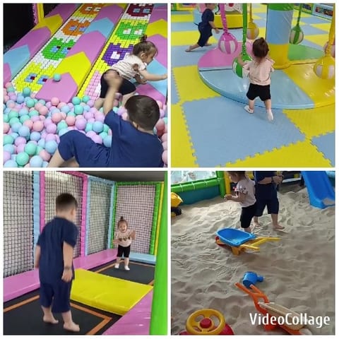 Children Playing in Indoor Play Area