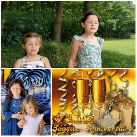 Girls in Woods and Birthday Celebration