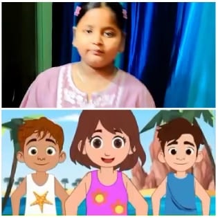 Girl in Pink Top and Animation