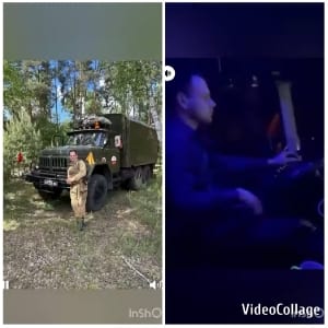 Military Person Next to Truck