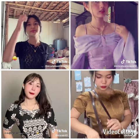 TikTok Thumbnails with Various Outfits
