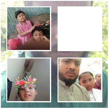 Children and Man in Photos