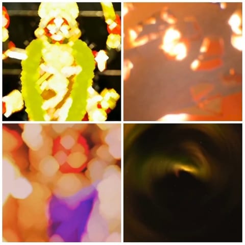 Abstract Colorful Patterns Display