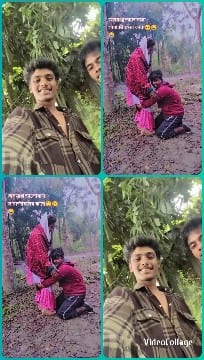 Young People in Wooded Area