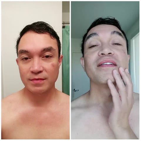 Neutral Expression in Bathroom