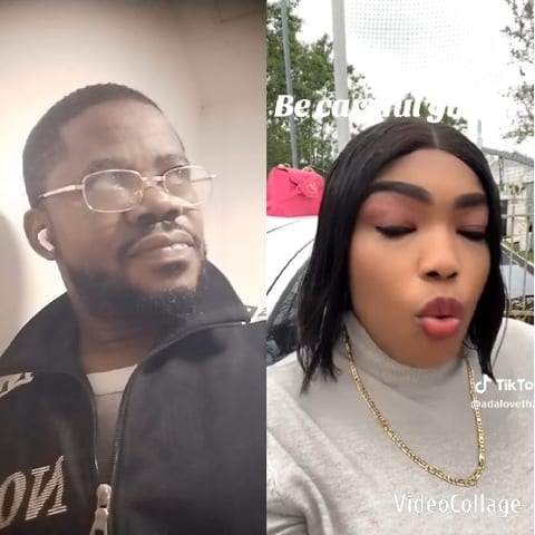 Split-Screen of Two People
