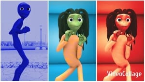 Colorful Cartoon Characters Together