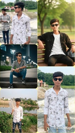 Young Man in Various Outfits