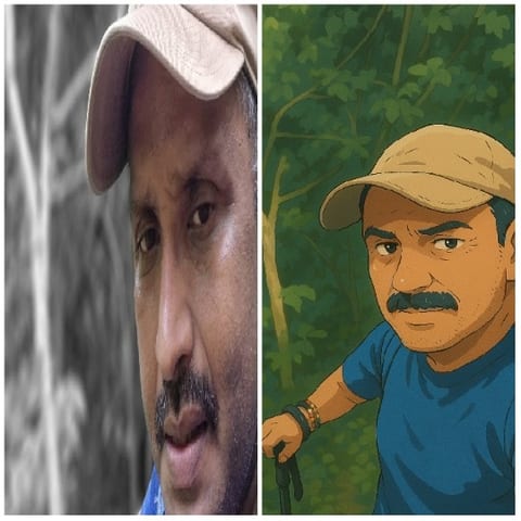 Photo and Illustration of a Man