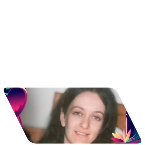 Smiling Person with Colorful Background