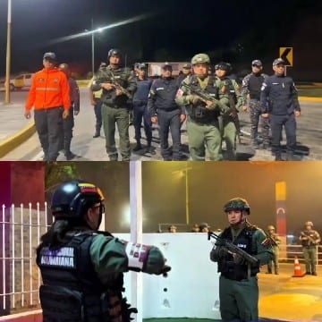 Uniformed Officers on Night Patrol