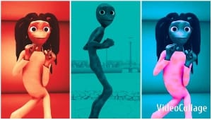 Cartoon Characters in Colorful Panels