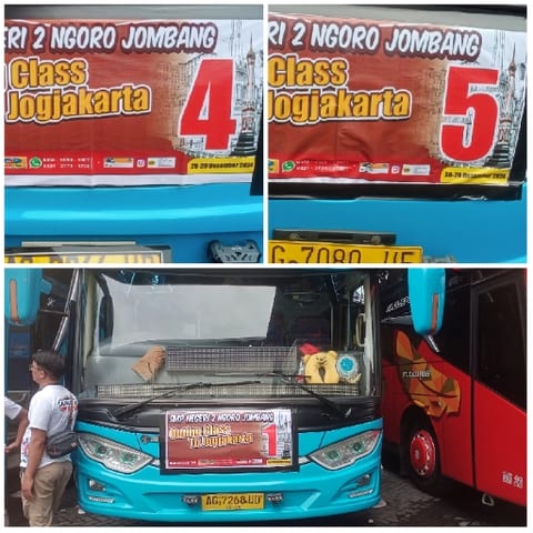Buses and Journey from Ngoro to Jogjakarta