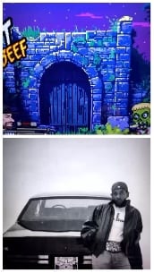 Zombie Game Screen and Car Photo