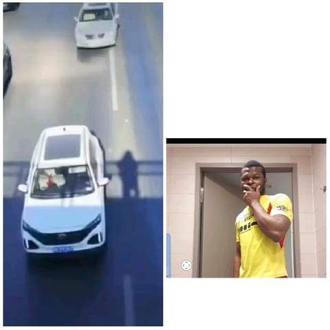 Road View and Person in Room
