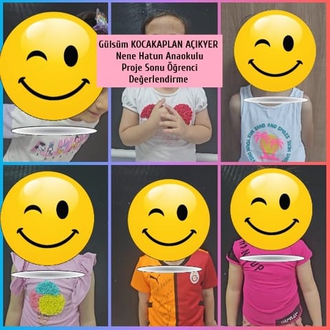 Children in School with Emoji Faces