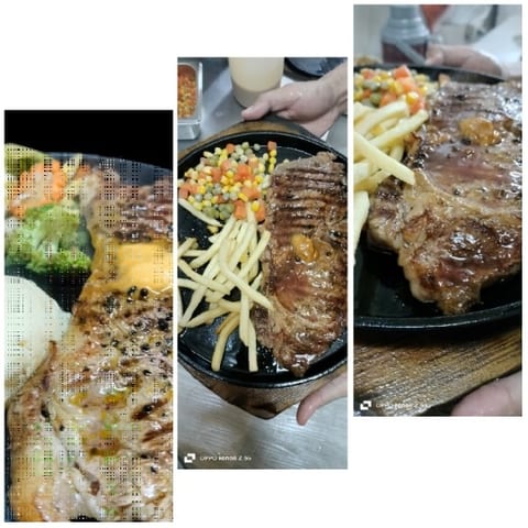 Plated Food with Grilled Steak