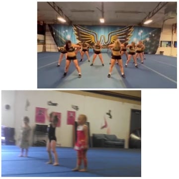 Group Performing Dance in Gym