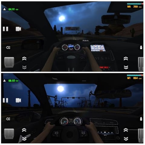 First-Person Night Driving Experience