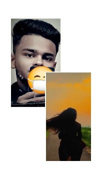 Emoji Face and Scenic Walk