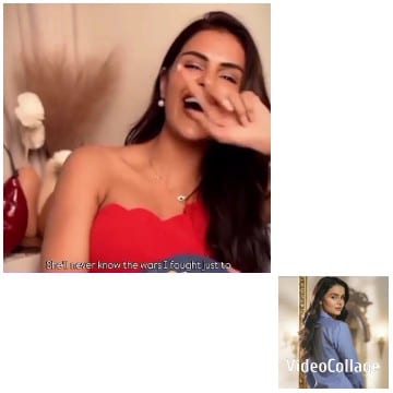 Woman Laughing in Red Dress