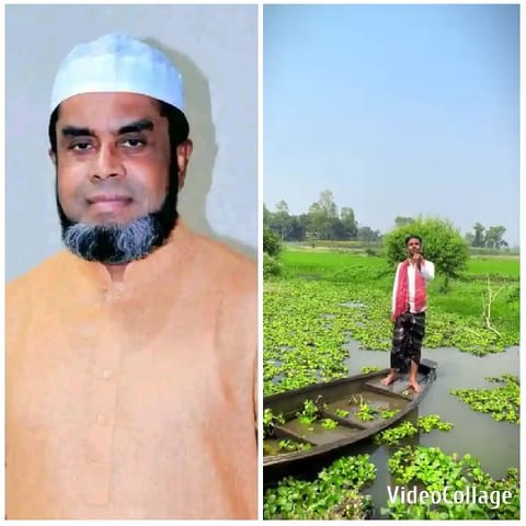 Man in Traditional Outfit on Boat