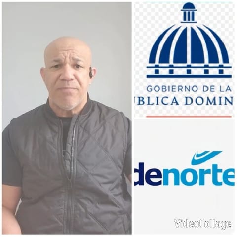 Person Speaking with Government Logos