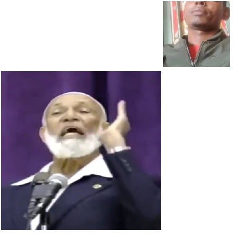 Speaking at a Purple Backdrop
