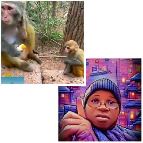 Monkeys and Urban Illustration