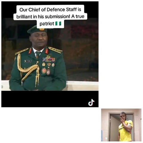 Patriotic Military Man and Saluting Friend