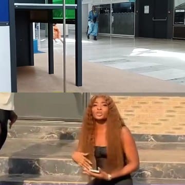 Modern Architecture and Outdoor Woman