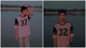 Person in Front of Water