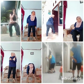 Person in Headscarf Engaging Indoors