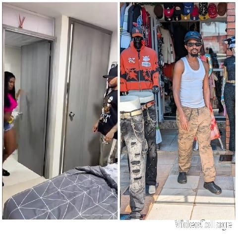 Entering Bedroom and Clothing Display