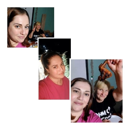 Selfie and Food at Gathering