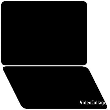 Laptop Silhouette in Black and White