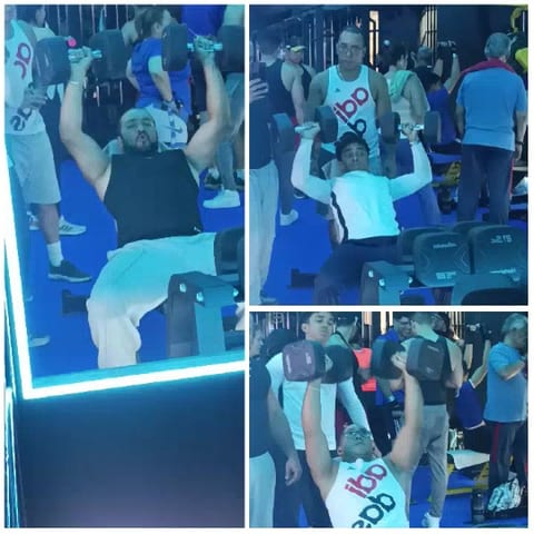 Busy Gym Workout Scene