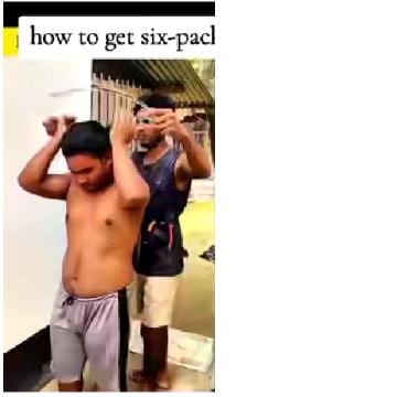 Men Demonstrating Fitness Techniques