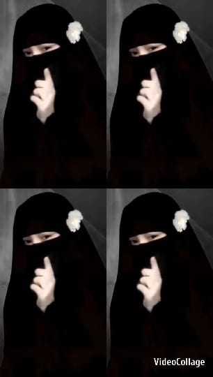 Gestures of a Woman in Niqab