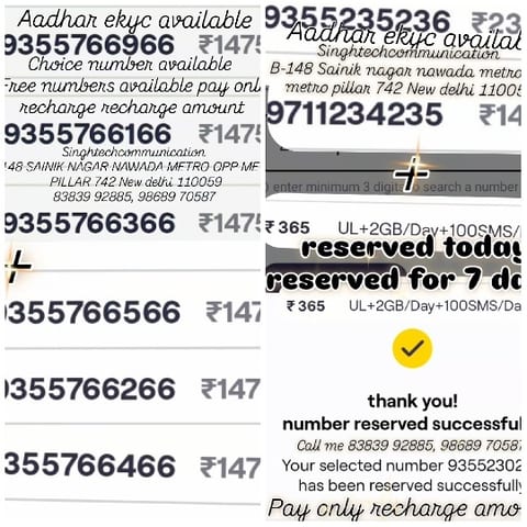 Mobile Number Reservation Services