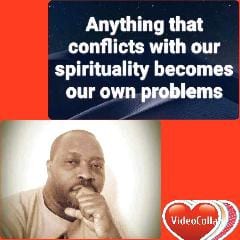Spirituality Quote and Person Resting