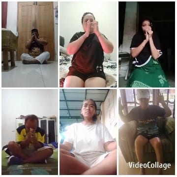 Meditative Group in Peaceful Posture